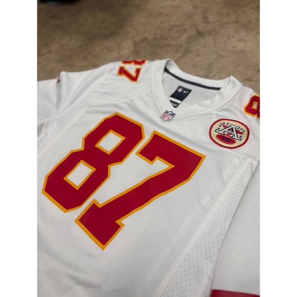 Men's Authentic Nike Travis Kelce Kansas City Chiefs Player Away Game Jersey L - Picture 3 of 16